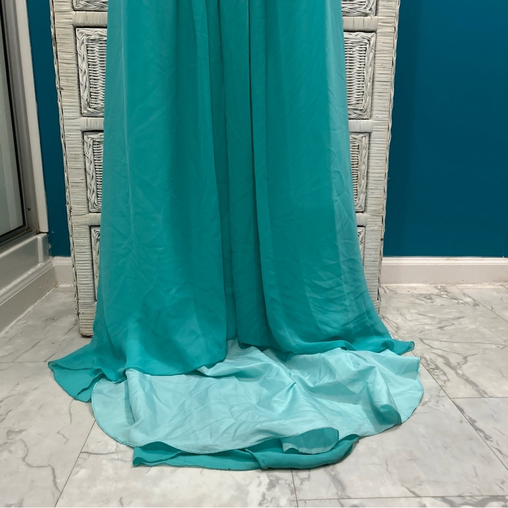 Amelia Couture Long Dress‎ | Green | Size 12 | NWT | D2 - Picture 6 of 14